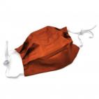 Mascarilla higiénica de tela de algodón con filtros (naranja)