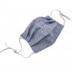 Mascarilla de tela de algodón con filtros (azul elegante)