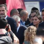 Los reyes y Pedro S&aacute;nchez en el homenaje a las v&iacute;ctimas.