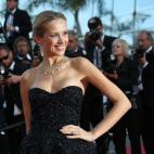 Otra imagen de la modelo checa en la presentación de Deux jours, une nuit.