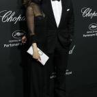 La pareja durante una fiesta que celebró la firma de joyas Chopard en el 67º Festival de Cine de Cannes.