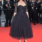 La actriz italiana Monica Bellucci, con vestido de Dolce & Gabbana, en la presentación de Le meraviglie.