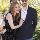 La actriz y su novio, en la presentación de La desaparición de Eleanor Rigby, en la 67 edición del Festival de Cine de Cannes.