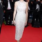 La actriz española, que interpreta a María Calas en Gracia de Mónaco, vestida de Elie Saab.