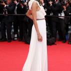 Asistió a la presentación de Gracia de Mónaco con un diseño de Victoria Beckham.