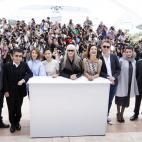 Durante el posado del jurado ante las cámaras para dar comienzo a la 67º Edición del Festival de Cine de Cannes.