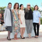 Durante el posado del jurado ante las cámaras para dar comienzo a la 67º Edición del Festival de Cine de Cannes.