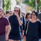 MADRID, SPAIN - SEPTEMBER 14: The deputy of the CUP in the Congress Mireia Vehi (c), and the ex-deputy of the CUP, Anna Gabriel (3l), on her arrival to testify before the Supreme Court, on 14 September, 2022 in Madrid, Spain. The magistrate of ...
