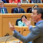 Debate en el Senado entre Sánchez y Feijóo.