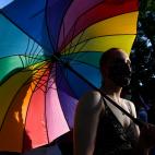 Los y las participantes en la marcha del Orgullo 2021 en Madrid