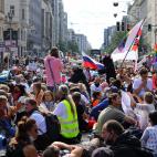 Manifestaci&oacute;n de negacionistas en Berl&iacute;n