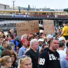 Manifestaci&oacute;n de negacionistas en Berl&iacute;n