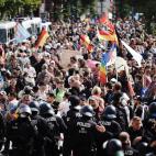 Manifestaci&oacute;n de negacionistas en Berl&iacute;n