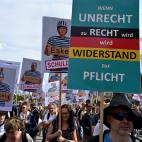 Manifestaci&oacute;n de negacionistas en Berl&iacute;n