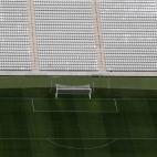 Una de las porterías del Arena de Sao Paulo.