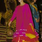 En una recepci&oacute;n con la familia real a mediados de los noventa.