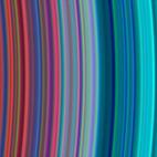 Este acercamiento de parte de los anillos de Saturno fue tomado por la nave Cassini el 30 de junio. Muestra, de izquierda a derecha, la porción externa del anillo C de Saturno y la parte interna del anillo B.