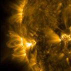 Esta imagen tomada por el Solar Dynamics Observatory de la NASA muestra una imagen de bucles coronales. Los bucles coronales se encuentran alrededor de las manchas solares y en las regiones activas.
