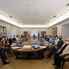 Los ministros, listos para su primera reunión.