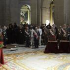 La primera imagen del rey y del príncipe tras el anuncio de la abdicación fue durante un acto castrense en El Monasterio de San Lorenzo de El Escorial (Madrid). Felipe II encargó la construcción de este espectacular edificio en 1562 a a Juan...