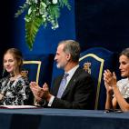 Felipe VI, la reina Letizia y la princesa Leonor.