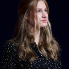 Leonor, a su llegada al Teatro Campoamor