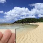 Esta playa, cuyo nombre puede traducirse como Star Sand Beach, tiene, efectivamente, granos de arena en forma de estrellas. En realidad, más que arena son los exoesqueletos de organismos unicelulares, pequeños protozoos que vivieron en el fond...