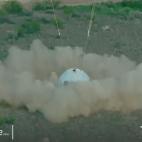 La c&aacute;psula de New Shepard toma tierra poco despu&eacute;s de diez minutos de aventura