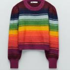 Jersey de rayas estampadas, de Zara