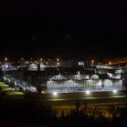 Vista exterior desde la prisión de Cuenca, Ecuador, la pasada noche.