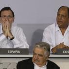 Junto al presidente de Costa Rica, Luis Guillermo Solís.