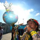 Aficionados, antes de un partido de Argentina. (Photo by Alexandre Loureiro/Getty Images)