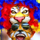 Un aficionado colombiano (Photo by Paul Gilham/Getty Images)