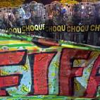 Policía durante una manifestación (YASUYOSHI CHIBA/AFP/Getty Images)