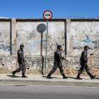 Soldados brasileños (FABRICE COFFRINI/AFP/Getty Images)
