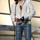 The 3rd Annual BET Awards -Michael Jackson presents the Lifetime Achievement Award to James Brown (Photo by Steve Grayson/WireImage for BET Entertainment)