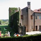 Vista posterior del pazo de Meirás