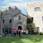 Fachada de la capilla del pazo de Meirás