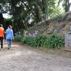 Los escudos y las heráldicas son un recurso muy frecuente a lo largo del paseo