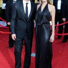 LOS ANGELES, CA - JANUARY 29: Actors Brad Pitt and Angelina Jolie arrive at the 18th Annual Screen Actors Guild Awards at The Shrine Auditorium on January 29, 2012 in Los Angeles, California. (Photo by Frazer Harrison/Getty Images)