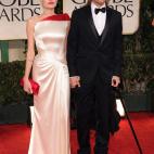 BEVERLY HILLS, CA - JANUARY 15: Actors Angelina Jolie and Brad Pitt arrive at the 69th Annual Golden Globe Awards held at the Beverly Hilton Hotel on January 15, 2012 in Beverly Hills, California. (Photo by Jason Merritt/Getty Images)