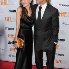 TORONTO, ON - SEPTEMBER 09: Actress Angelina Jolie (L) and actor/producer Brad Pitt arrive at 'Moneyball' Premiere at Roy Thomson Hall during the 2011 Toronto International Film Festival on September 9, 2011 in Toronto, Canada. (Photo by Jason...