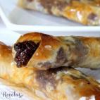 Ingredientes: morcilla de cebolla, manzana, az&uacute;car moreno, pi&ntilde;ones, aceite de oliva, pasta brick y huevo. Prep&aacute;ralos siguiendo estos pasos