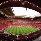 Interior del Estadio Al Bayt.