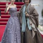 Durante la cena de gala previa a la boda de Guillermo de Inglaterra y Kate Middleton en Londres. Fue el 28 de abril de 2011.