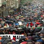 La histórica manifestación de Santiago de Compostela.