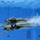 Por Liechtenstein saltaron al agua Lara Mechnig y Marluce Schierscher