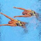 Las representantes de Colombia, Estefanía Álvarez and Mónica Arango