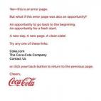 "Sí, esto es un error en la página. Pero, ¿no crees que este error puede ser una oportunidad? Una oportunidad para empezar de nuevo. Una oportunidad para empezar de cero. Un nuevo día. Una nueva página. ¡Borrón y cuenta nueva! Puedes ele...