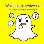 "Bien, ¡esto es incómodo! No podemos encontrar lo que estabas buscando"